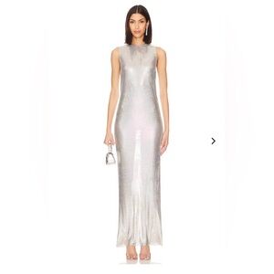 Lovers + Friends x Anja Dujaković Oleema Maxi Dress chainmail dress